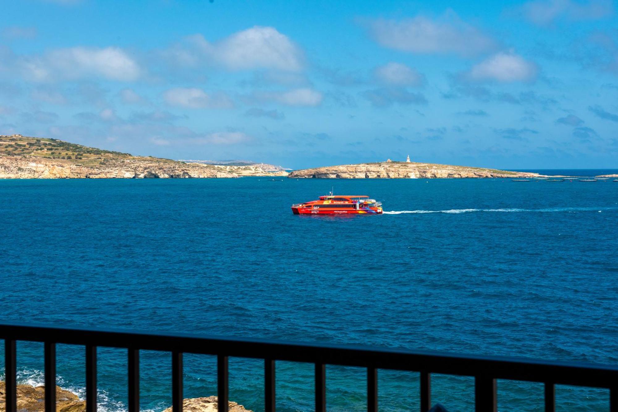 Islet Promenade Seafront Apartment With Large Corner Terrace By Getawaysmalta San Pawl il-Baħar Zewnętrze zdjęcie